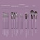 Makeup Brush Set, Professional Makeup Brushes Kit Foundation Powder Concealers Eye Shadows Makeup 15 Piece For Eye Face Liquid Cream Cosmetics Brushes Kit (Purple)
