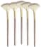Slim Soft Facial Fan Brush,Makeup Cosmetic Multi Use, Mask Acid Applicator For Glycolic Peel/Masques,Pack Of 5
