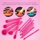 Makeup Brush Set, 15 Piece Quality Makeup Brushes, Premium Synthetic Make Up Brushes For Foundation Powder Blush Highlighter Concealer Makeup Brush Kit For Travel, Hot Pink