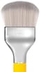Professional Makeup Brush - Studio Series 972 Large Rounded Double Dome Blender - With Soft Synthetic Fibers, For Foundation Application &amp; Blending (Yellow, 1Pc)