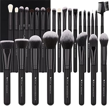 Ducare Professional Synthetic Goat Pony Hair Foundation Blending Face Eye Makeup Brushes Kit -27 Pieces