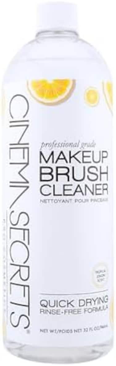 Cinema Secrets Professional Makeup Brush Cleaner, 32 Fl Oz, Lemon