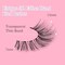 False Eyelashes Natural Look 10 Pairs 3D Fake Lashes Small Face Eyelashes 100% Handmade Lashes Wispies Short Soft ReUSAble Eye Lash Transparent Band Eyelash 1 Pack With Applicators By