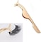 False Eyelashes Applicator Tool Eyelash Extension Tweezers Remover Clip Tweezers Nipper (Golden)