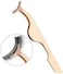 False Eyelashes Applicator Tool Eyelash Extension Tweezers Remover Clip Tweezers Nipper (Golden)