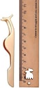 False Eyelashes Applicator Tool Eyelash Extension Tweezers Remover Clip Tweezers Nipper (Golden)