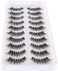 Newcally False Eyelashes Natural Soft Light Volume 10 Pairs Multipack