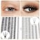 Scala 240Pcs 10 Roots /20 Roots Mixed, 0.07Mm /0.10 Mm Mixed, 8-12Mm,10-14Mm And Under Eyelashes Mixed C Curl Natural False Eyelash Extension Soft Lashes Individual Eyelashes (10-14Mm Mixed)
