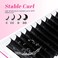Eyelash Extension Supplies Rapid Blooming Volume Eyelash Extensions Thickness 0.07 C Curl 10Mm Easy Fan Volume Lashes Self Fanning Individual Eyelashes Extension (C-0.07,10Mm)
