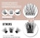 Diy Eyelash Extension, 3D Effect Glue Bonded Band Cluster Lashes Individual Lash Clusters Volume Lashes Set, At Home Eyelash Extension, C Curl Lashes Pack 12Mm,14Mm (Kit)