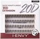 20D Extension Cluster Individual Lashes (Long, 2 Pack) Flat Root Seamless Application Perfect For Diy Lash Extension