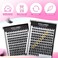 Mixed 8-12-14-16Mm Wide Stem Individual False Eyelashes Soft Lightweight Natural Long Volume Eyelashes Extensions Makeup Cluster Lashes (Mixed 8-12-14-16Mm)