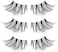 Frihappy False Eyelashes Natural Half Lash 3 Pairs Accent Fake Lashes Wispy Light Volume ReUSAble Pack Hf2