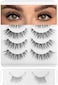 Frihappy False Eyelashes Wispy Natural Look Lashes 5 Pairs Soft Faux Mink Lashes 3D 6D Volume Fluffy Fake Eyelashes Packs Dw6