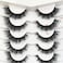 رموش صناعية من بوبلانش، مظهر عين القطة، رموش طبيعية رقيقة، رموش صناعية قصيرة وناعمة، رموش من فرو المنك الصناعي، عبوة من 7 أزواج
