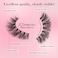 Bepholan 3 Pairs False Eyelashes Synthetic Fiber Material  3D Mink Lashes  Cat Eyes Look  ReUSAble  100% Handmade &amp; Cruelty-Free  Xmz91