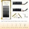 Quewel Volume Eyelash Extensions Thickness 0.07 D Curl 8-15Mm Mix Premade Fans 2D 3D 4D 5D 6D 20D Easy Fan Lash Self Fanning Optinal Thickness 0.05/0.07/0.10/0.12 C/D Curl Single 8-18Mm Mix 8-15Mm
