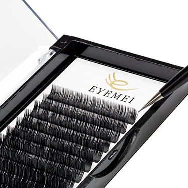 Eyelash Extensions 0.18Mm C Curl 8-14Mm Natural Eyelash Extension Supplies Individual Eyelashes Light Lashes Professional Salon Use Black Mink Lashes Extensions (0.18-C-Mix)