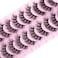 Wiwoseo Mink Lashes Eyelashes Natural Fluffy Faux Mink Lashes 3D Thick Volume D Curl Wispy Eyelashes That Look Like Extensions Fake Eyelashes 10 Pairs Pack