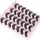 Zanlufly False Eyelashes Russian Strip Lashes Fluffy Fake Eyelashes Extension D Curl Wispy Handmade Soft ReUSAble 14 Pairs Lashes Pack