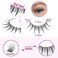 Geeneiya Manga Lashes Natural Look Individual Lash Clusters Anime False Eyelashes Wispy Spiky Kawaii Korean Makeup Clear Band 3D Short Faux Mink Manhua Eyelashes - 02A