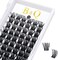 B&Qaugen Lash Clusters B05 D Curl 8-16 مم وصلات رموش يمكنك صنعها بنفسك 72 مجموعة رموش فردية منفوشة يمكنك صنعها بنفسك في المنزل (B05,8-16Mix)