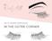 Onlyall نصف رموش زاوية رموش طبيعية رموش نصف رموش Wispy End Lashes رموش زاوية 3/4 رموش Clear Band Lashes 7 أزواج C02 (6 مم - 14 مم)