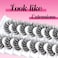 Veleasha Lashes Russian Strip Lashes Eyelashes With Clear Band Looks Like Eyelash Extensions D Curl Lash Strips 10 Pairs Pack (Dt01)