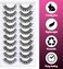 Veleasha Lashes Russian Strip Lashes Eyelashes With Clear Band Looks Like Eyelash Extensions D Curl Lash Strips 10 Pairs Pack (Dt01)