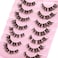 Alice Lash Clusters Diy Lashes Natural Look Cat Eye Clear Band Faux Mink Lashes Pack Wispy Fluffy 3D Curl False Eyelashes 56 Wisps