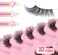 Ahrikiss Half Lashes, Lashes Natural Look 10 Pairs Volume Cat Eye Lashes 10Mm Wispy Lashes With Clear Band Short False Eyelashes Tb02