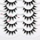 Pooplunch Manga Lashes False Eyelashes Doll Eye Natural Anime Lashes 8D Spiky Wispy Thick Faux Mink Eye Lash Strips 7 Pairs Pack