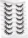 Pooplunch Manga Lashes False Eyelashes Doll Eye Natural Anime Lashes 8D Spiky Wispy Thick Faux Mink Eye Lash Strips 7 Pairs Pack