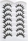 Pooplunch Manga Lashes False Eyelashes Doll Eye Natural Anime Lashes 8D Spiky Wispy Thick Faux Mink Eye Lash Strips 7 Pairs Pack
