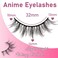 Losha Manga Lashes Fluffy Faux Mink Lashes Natural Look 10 Pairs Asian False Eyelashes Pack Look Like Individual Clusters (6D75)