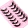 Ruairie False Eyelashes Fluffy Wispy Fake Eyelashes Pack Natural Cat Eye Lashes 20Mm Long 8D Dramatic False Lashes Strip 7 Pairs Fox Eye Lashes