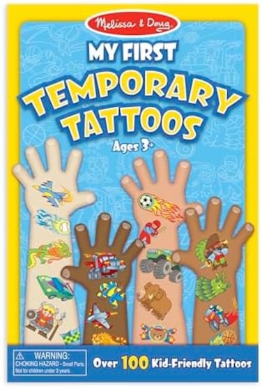 Melissa &amp; Doug My First Temporary Tattoos, Blue