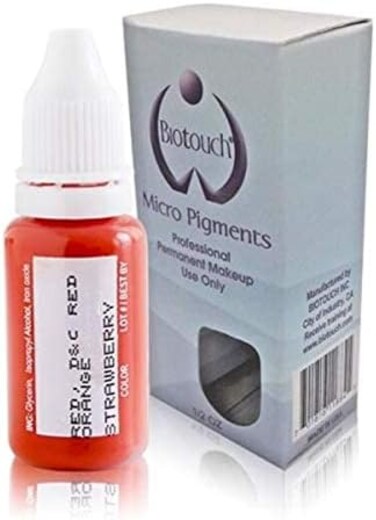 Biotouch Micropigment الفراولة الصباغ اللون ماكياج دائم Microblading لوازم الحاجب التظليل Micropigmentation التجميل الوشم الحبر الشفاه كحل أومبير ريش الشعر السكتة الدماغية زجاجة كبيرة 15 مل