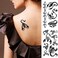Yesallwas Black Bracelets Scorpion Totem Tattoo Stickers Temporary Tattoos Fake Tattoos 4 Sheets