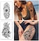 Yazhiji Temporary Tattoo Full Arm 8 Sheets And Half Arm Shoulder Tattoos 10 Sheets, Waterproof Extra Large Lastingtattoo Stickers For Girls Or Women (22.83"X7.1")