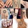 Coktak 64 Sheets Variety Tiny Waterproof Temporary Tattoos For Men Women, Moon Star Butterfly Birds Planets Fake Tattoos For Kids Adults, Arm Neck Face Letters Temp Tattoo Temporary Tatoos Sticker Set