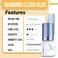 Forabeli Diamond Clear Eyelash Extension Glue - 5ml Crystal Clear Strong Lash Adhesive For Professional Use, Semi Permanent Classic And Volume Eyelash Extensions, 2-3 Sec Drying, 6 Week Retention