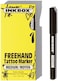 Inkbox ﻿ Freehand Tattoo Marker - Medium, Draw On Skin, Long-Lasting 1-2 Weeks, Temporary Tattoo Pen, For All Artists, Water Resistant For Now Ink - Fades Naturally, 1-Pack - Medium-Tip Marker