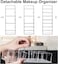 2 Pack Detachable Makeup Organizer, 8 Compartments Acrylic Cosmetic Storage Jewelry Display Boxes, Clear Drawer Organizers Case For Dresser Vanity Bathroom Kitchen