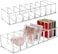 2 Pack Detachable Makeup Organizer, 8 Compartments Acrylic Cosmetic Storage Jewelry Display Boxes, Clear Drawer Organizers Case For Dresser Vanity Bathroom Kitchen