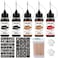 Temporary Tattoos Kit, Semi Permanent Tattoo Ink, Diy Fake Freckles Temporary Tattoos For Women Men Kids, Summer Trend Freehand Ink With 78 Pcs Tattoo Stencils, Jagua Gel - Full Kit 5 Bottles