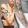 64 Sheets Long Lasting Flower Temporary Fake Tattoos For Women Arm Neck, Jellyfish Sunflower Moon Rose For Adults Girl, 3D Temp Realistic Snake Tatoo Stickers Serpent Peony Floral Kids