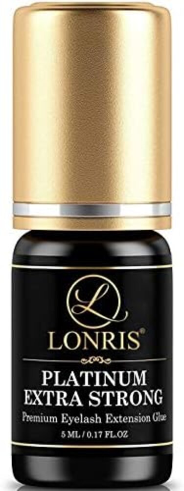 لونريس بلاتينيوم غراء تمديد الرموش الفردي القوي للغاية 5 مل، نصف.