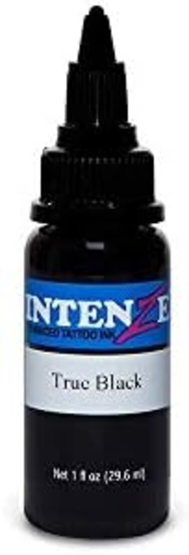 Intenze Tattoo Ink - True Black - 2Oz Bottle