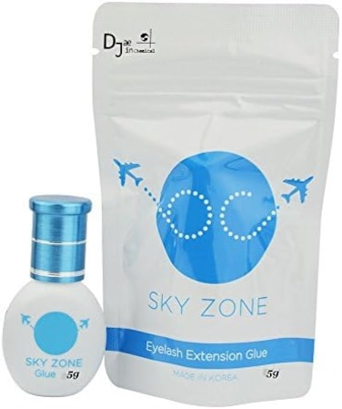 Maybelli Eyelash Extension Glue Sky Zone 5 ml/Volume And Classic Lashes/1-2 Sec Drying Time/Retention 7 Weeks/Latex Free/Mink/Silk/Low Fumes